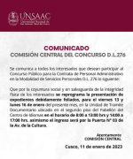 Concurso Público para la Contrata de Personal Administrativo en la Modalidad de Servicios Personales, D.Leg 276