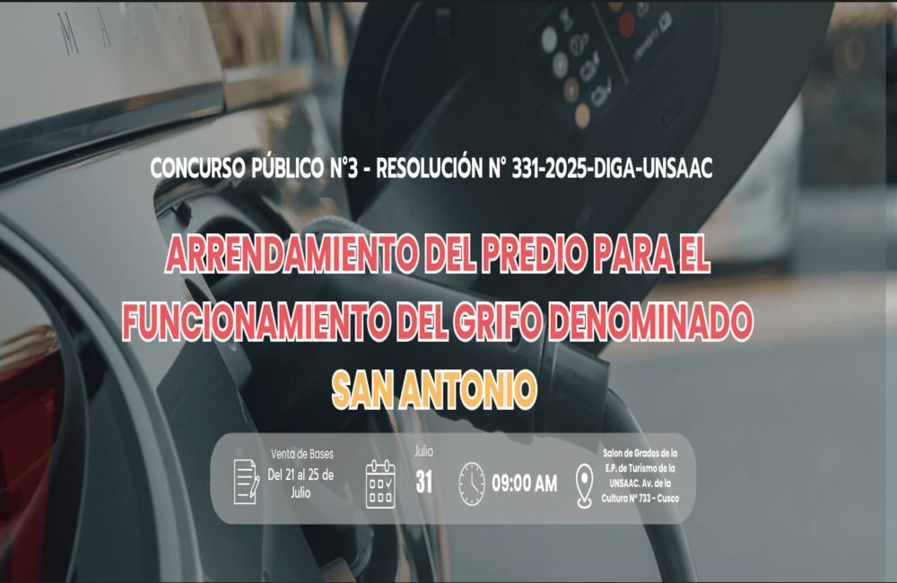 ARRENDAMIENTO DEL PREDIO PARA EL FUNCIONAMIENTO DEL GRIFO SAN ANTONIO N3