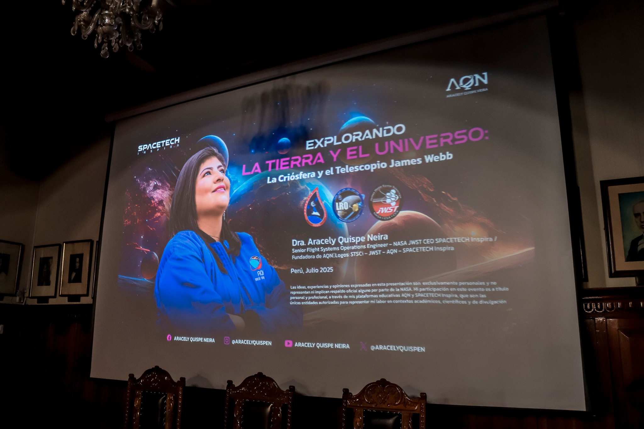 UNSAAC DESARROLLÓ LA “CHARLA STEAM” CON LA DESTACADA CIENTÍFICA DE LA NASA ARACELY QUISPE