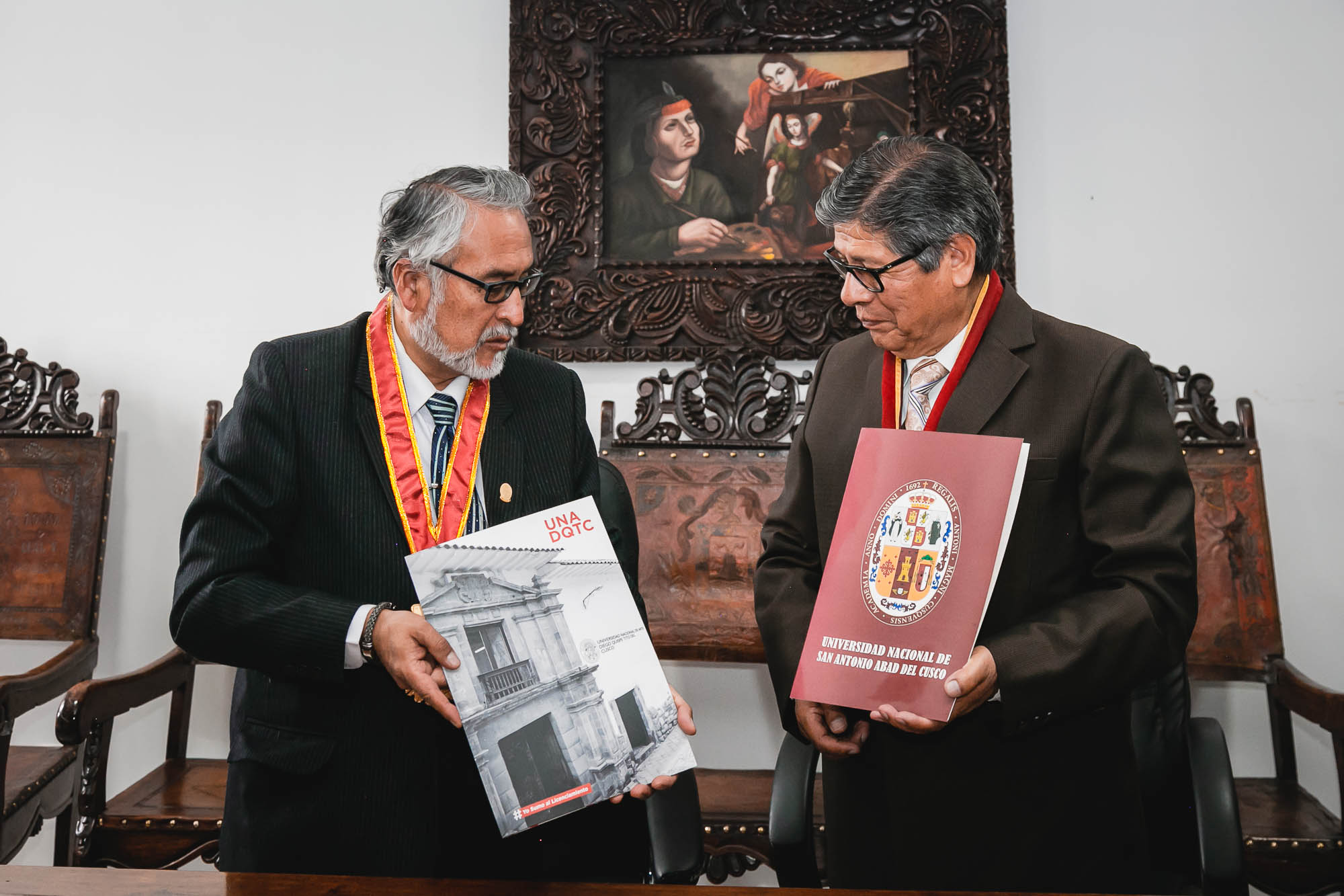 UNSAAC suscribe Convenio Marco de Cooperación con la Universidad Nacional Diego Quispe Tito