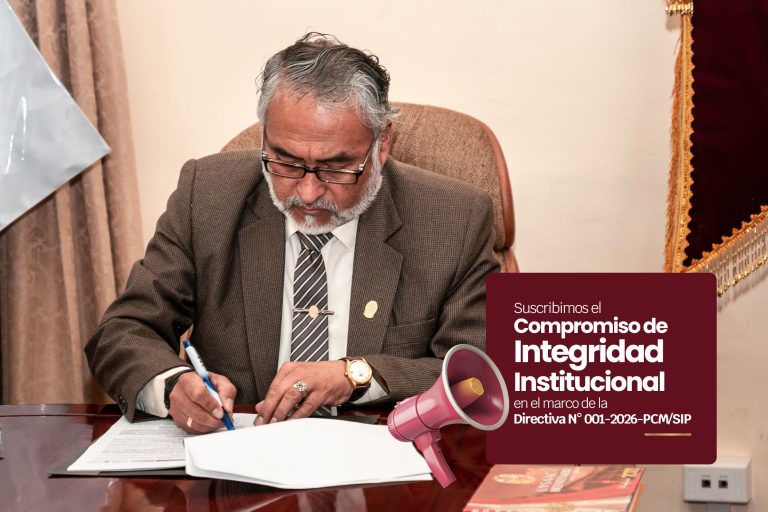 UNSAAC SUSCRIBE EL COMPROMISO DE INTEGRIDAD INSTITUCIONAL EN EL MARCO DE LA DIRECTIVA N° 001-2026-PCM/SIP