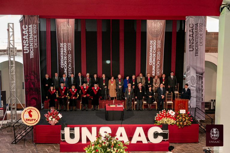 LA UNSAAC INICIA NUEVA ETAPA INSTITUCIONAL CON LA ASUNCIÓN DEL DR. LAURO ENCISO RODAS COMO RECTOR