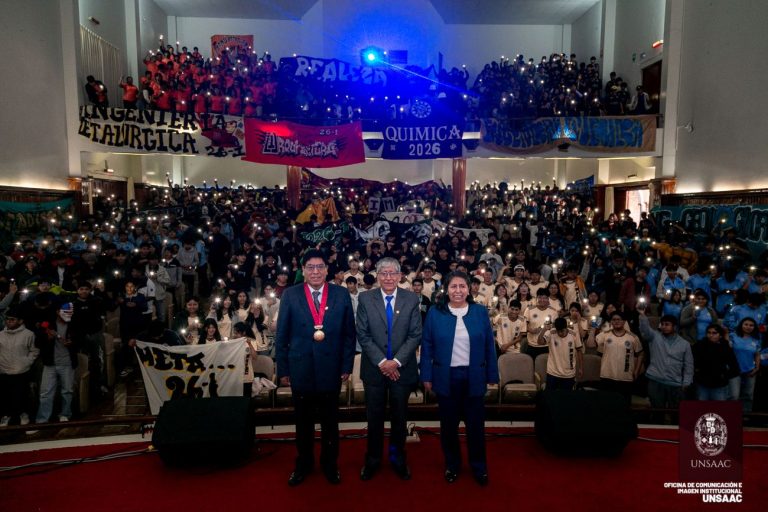LA UNSAAC DA LA BIENVENIDA A SUS NUEVOS ESTUDIANTES CON EL «PROGRAMA DE INDUCCIÓN 2026-I