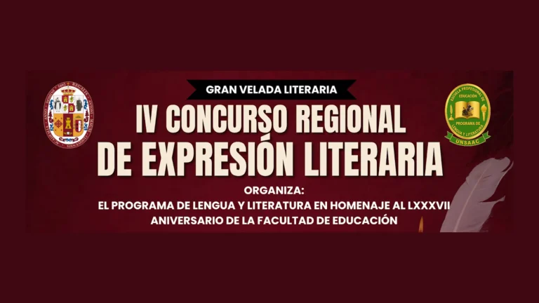 IV CONCURSO REGIONAL DE EXPRESION LITERARIA 2026