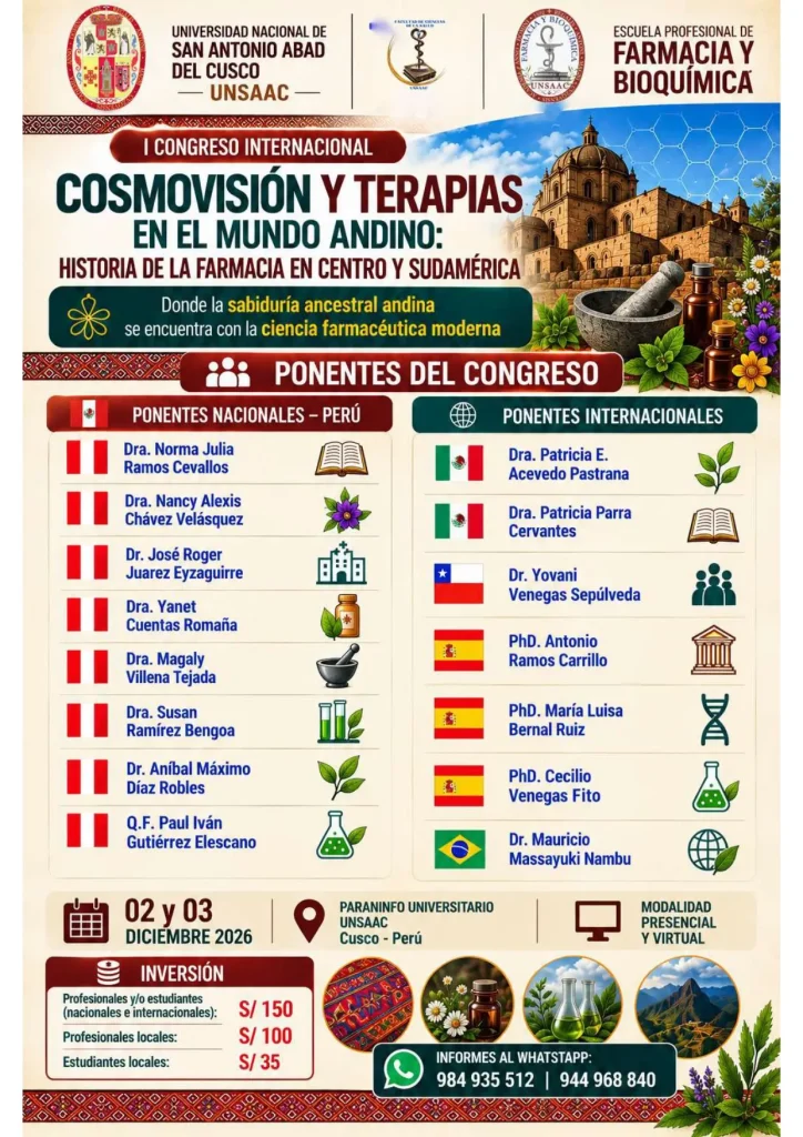 I CONGRESO INTERNACIONAL COSMOVISION Y TERAPIAS EN EL MUNDO ANDINO